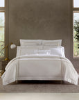 Federico white/antique silver bed