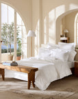 Impero Jacquard full bed in white