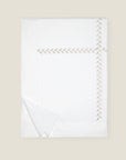 Federico duvet cover white/antique silver folded