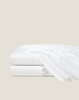 Federico flat sheet stack white/white & white/antique silver
