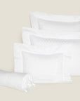Federico queen, standard, boudoir and neckroll sham in white/white