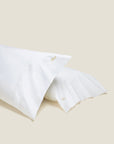 Icona pillowcase pair in white/white