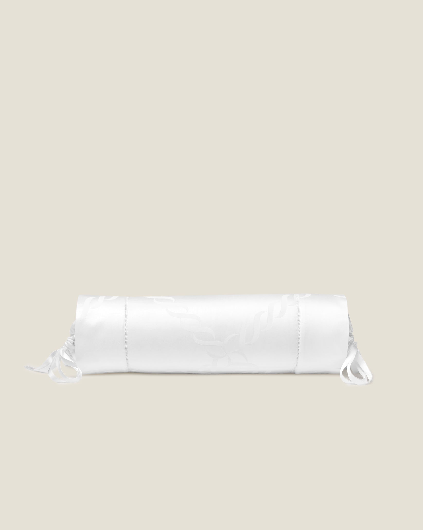 Ori Treccia neckroll sham in white