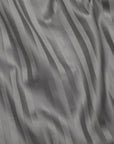 Raso Rigato fitted sheet in charcoal texture