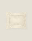 Raso Rigato boudoir sham in beige