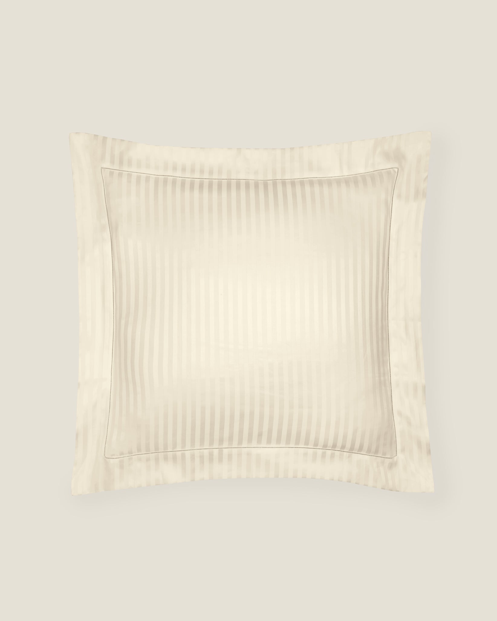 Raso Rigato euro sham in beige
