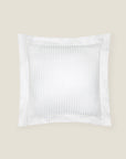 Raso Rigato euro sham in white