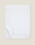 Raso Rigato duvet cover white folded