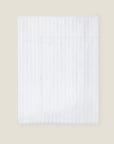 Raso Rigato white flat sheet folded