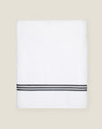 Tre Righe bath sheet white/black