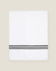 Tre righe bath towel white/black