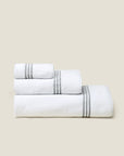 Tre Righe White/Charcoal Bath Set