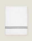 Tre Righe bath towel white/charcoal