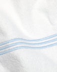 Tre Righe bath towel white/medium blue texture
