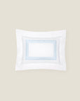Tre Righe white/light blue boudoir sham