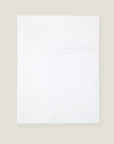 Tre Righe flat sheet in white/white folded