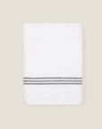 Tre Righe hand towel white/charcoal