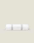 Tre Righe neckroll sham white/charcoal