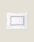 Tre Righe Ombre white/charcoal boudoir sham