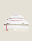 Tre righe Ombre duvet cover white/scarlet