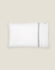 Tre Righe Pillowcase in white/charcoal