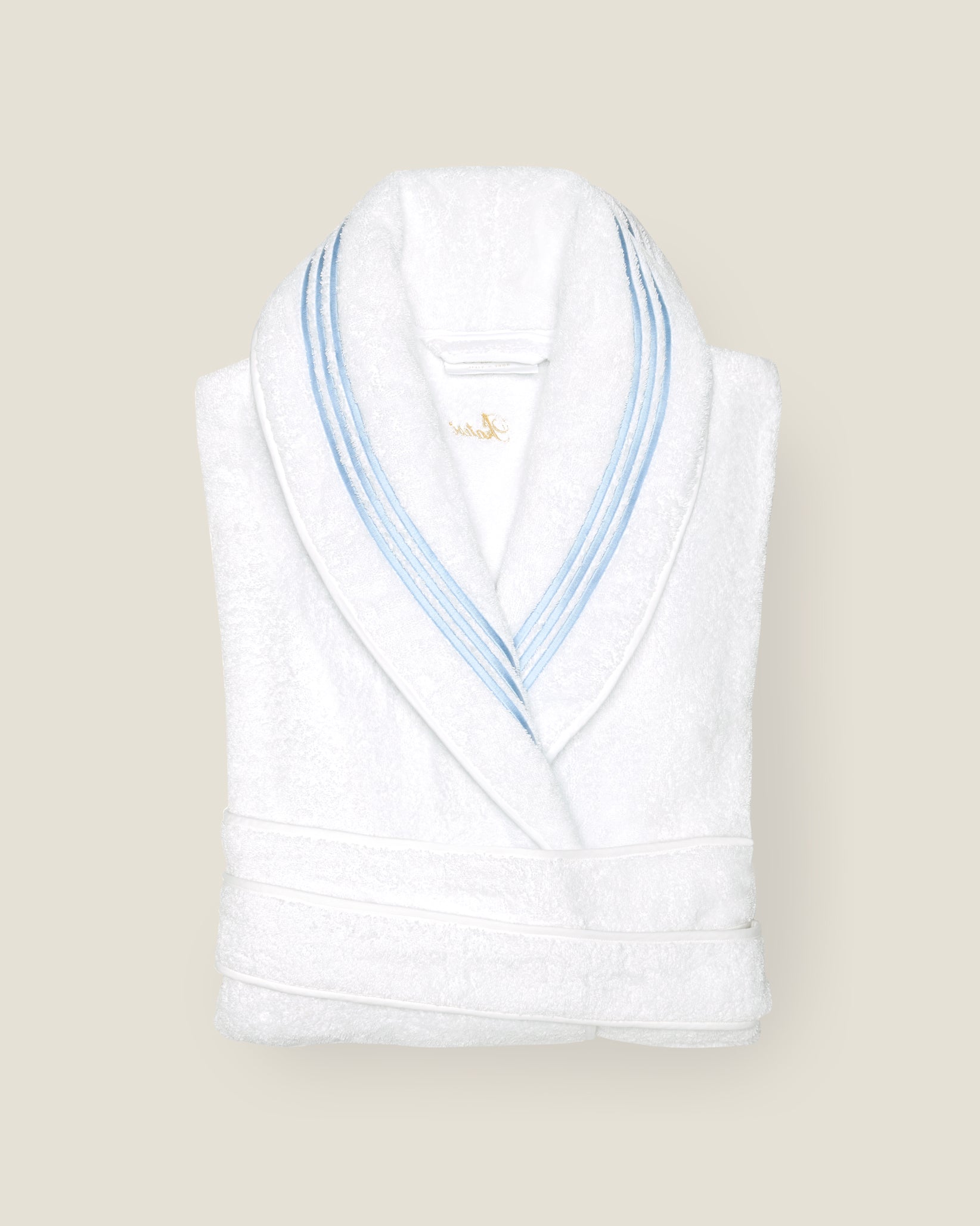 Tre Righe Robe white/light blue