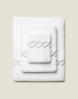 Treccia Moderno White/Sterling Bath Set