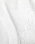 Treccia white/white bath towels texture