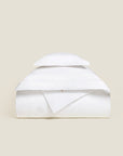 Treccia Moderno white/white duvet cover folded.