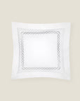 Treccia Moderno white/sterling euro sham