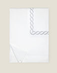 Treccia Moderno white/sterling duvet cover