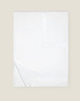 Treccia Moderno white/white duvet cover folded.