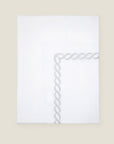 Treccia Moderno white/sterling flat sheet