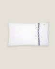 Treccia Moderno white/navy pillowcase