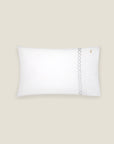 Treccia Moderno white/sterling pillowcase
