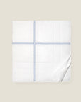 Treccia white/medium blue quiltino