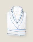 Treccia robe white/medium blue