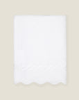 Treccia white/white bath sheet