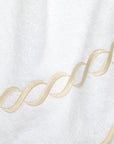 Treccia white/beige bath towels texture