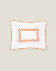 Treccia boudoir sham white/orange