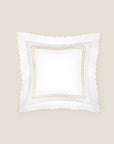 Treccia euro sham white/beige