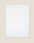 Treccia white/white flat sheet folded