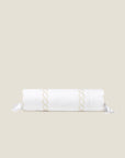 Treccia neckroll sham white/beige