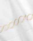 Treccia white/beige duvet cover texture