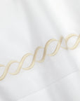 Treccia sham white/beige texture