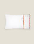 Treccia pillowcase white/orange