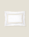 Treccia standard sham white/beige