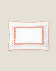 Treccia sham white/orange