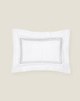 Treccia Moderno white/sterling standard sham