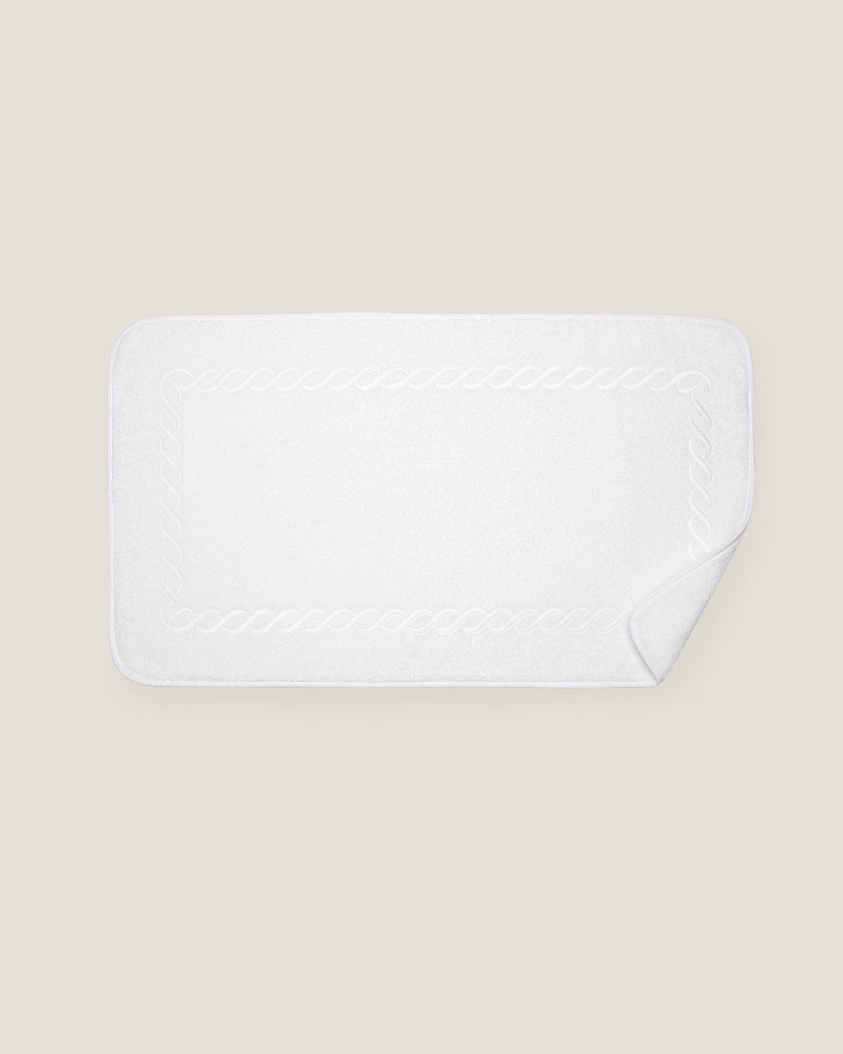 Treccia tub mat white/white